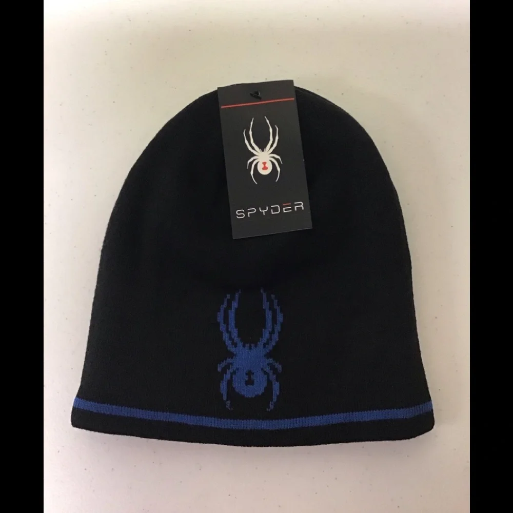 Spyder Jacquard Logo Stripe Beanie - Picture 7 of 11
